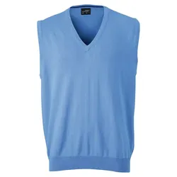 V-Neck Pullunder "JN657" - 3XL - glacier-blue