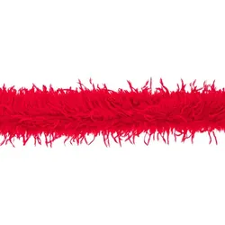 Plüschboa "Federtraum", rot