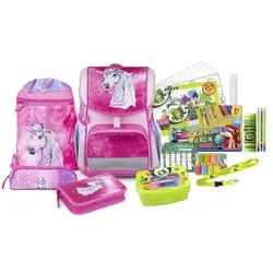 JOLLY Schulranzen-Set »ERGONOMIC FLEXI« pink