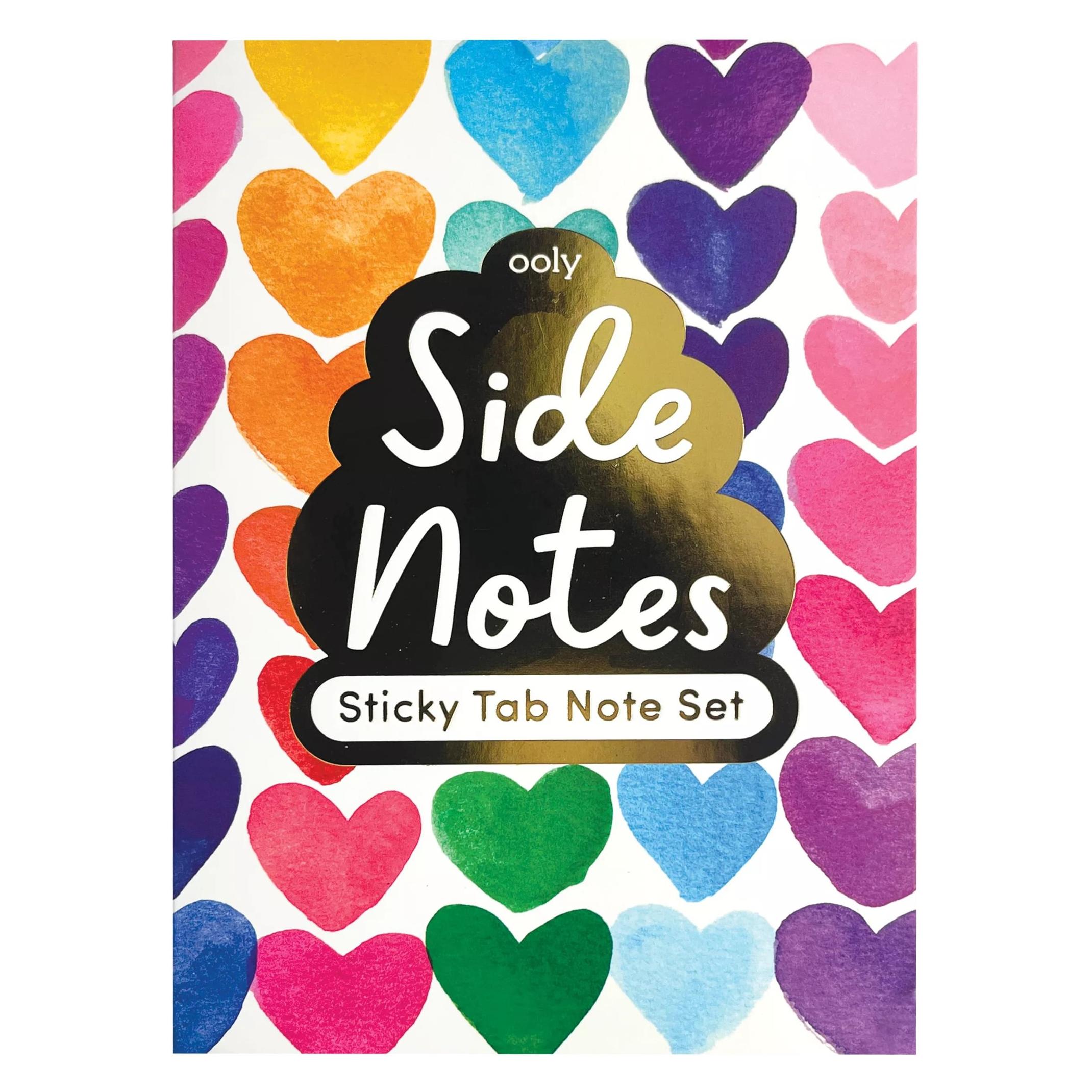 Ooly Randnotizen Haftnotizen-Tab-Sets - Regenbogenherzen (148 x 105 mm) (52555855)