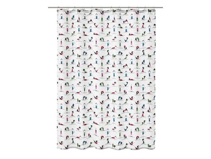 Kleine Wolke Duschvorhang Yogi, 180x200 cm, Multicolor