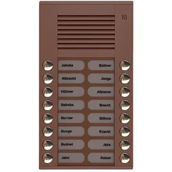 TCS Tür Control Audioaußenstation 2-reihig PES16-EB/04