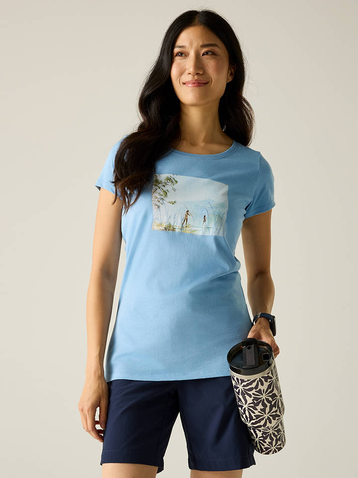 Regatta Shirt "Breezed" in Hellblau - 38