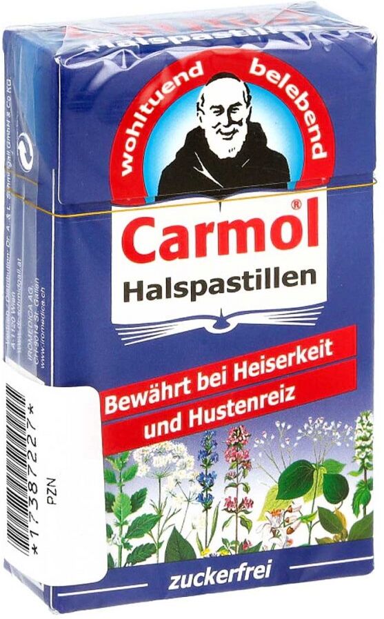 Carmol Halspastillen 45g