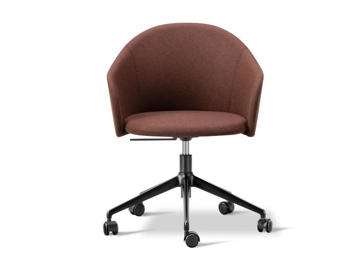 Fredericia Furniture Fauteuil Gomo Armchair pivotant à 5 branches Blazer CUZ4D Dunalk-noir
