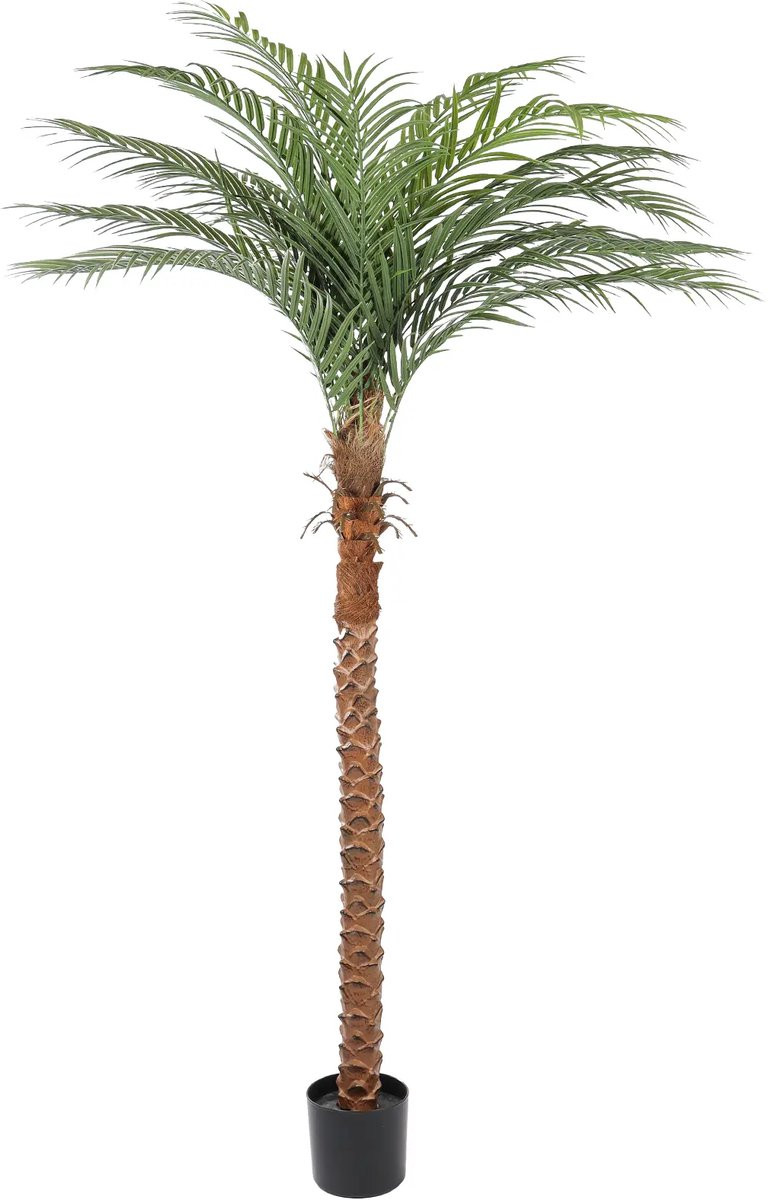 Kunstpalm Cuba Kunstplant met dikke stam en vol bladerdak, Hoogte: 190 cm