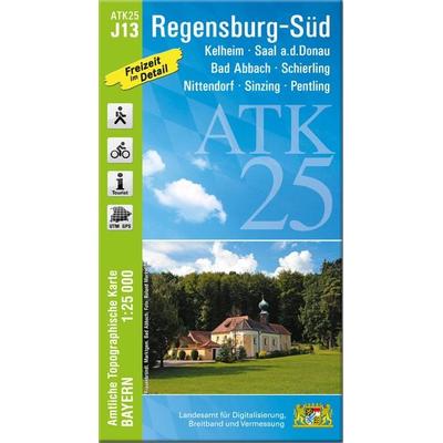 ATK25-J13 Regensburg-Süd (Amtliche Topographische Karte 1:25000), Sonstige von , Landesamt für Digitalisierung, Breitband und Vermessung, Bayern,