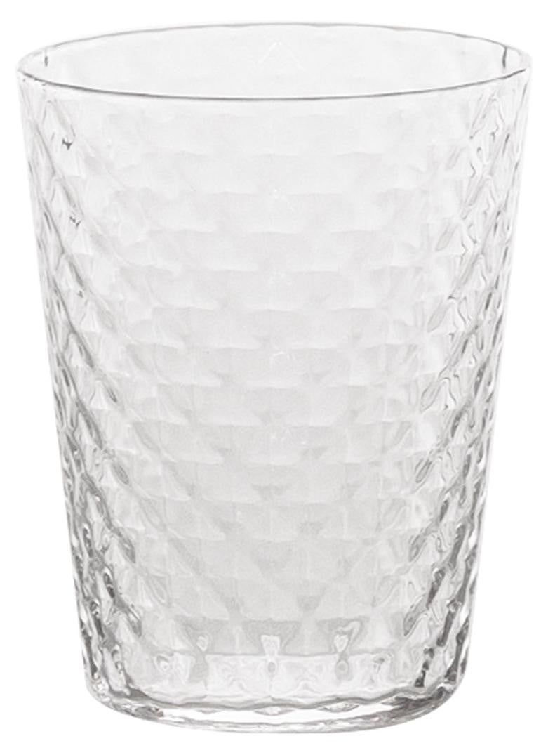 Zafferano set van 4 mixologieglazen in Venetiaanse stijl, helder kristalglas, 33 cl