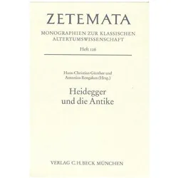 Heidegger und die Antike, Fachbücher von Hans-Christian Günther