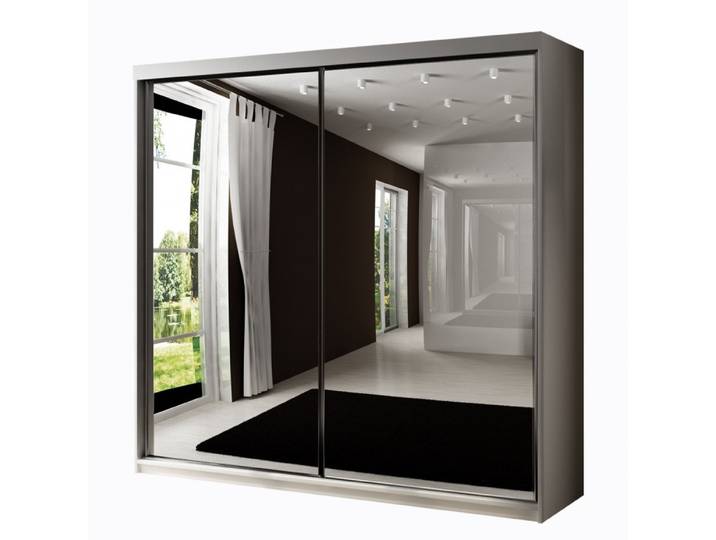 Grosser Schwebetuerenschrank mit Spiegel Sahara 21/200