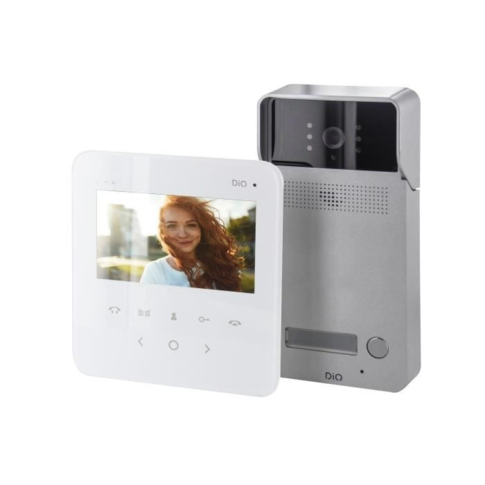 DIO CONNECTED HOME CHACON Videodeurbel met bedrade aansluiting en 4,3 inch scherm