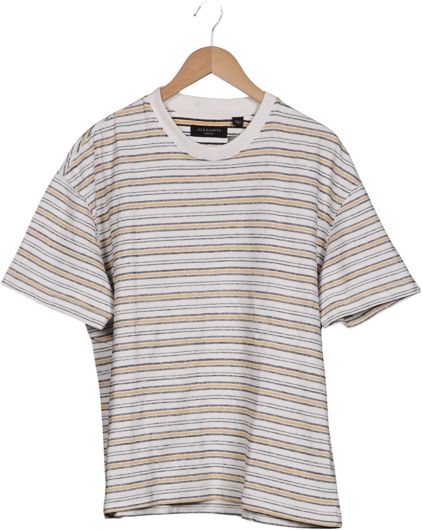 All Saints Herren T-Shirt, Mehrfarbig, Gr. M, Baumwolle - Second Hand