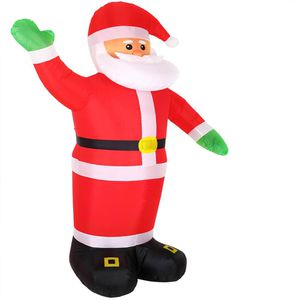 Monzana Weihnachtsfigur 106518, XXL-Weihnachtsmann, aufblasbar, integrierte Pumpe, beleuchtet, 250cm