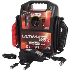 KS Tools, Starthilfe, 12 V + 24 V Batterie-Booster, mobiles Starthilfegerät 1700 A (5000 A, 22000 mAh)