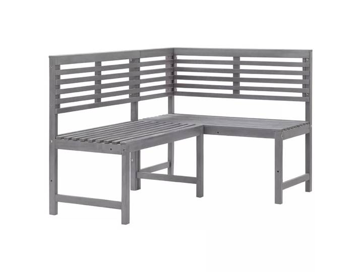 VidaXL - Eckbank akazienholz, One Size, Grau