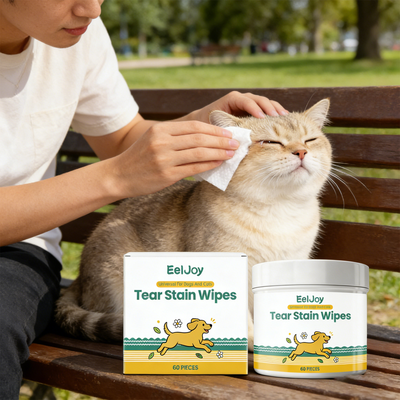 Happy Pet Pantry Pet Tear Stain Remover Wipes For Dogs & Cats With Pet Tear Stain Remover Wipes, Hyaluronic Acid & Provitamin Pet Tear Stain Remover Wipes For Dogs & Cats With Pet Tear Stain Remover Wipes, Hyaluronic Acid & Provitamin