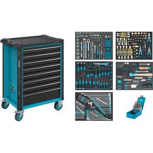 Hazet Werkzeugwagen Assistent 179N-8/320, 320-teilig, blau, 8 Schubladen, mit Werkzeug