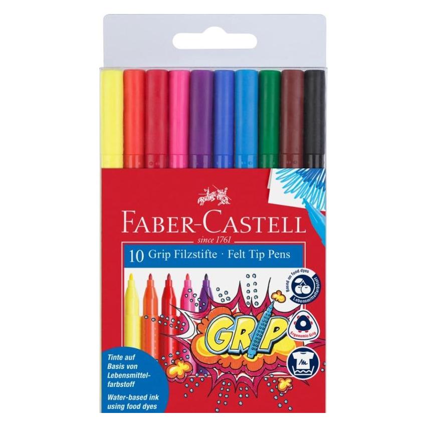 Faber-Castell Fasermaler Grip Colour (10x) (155310)