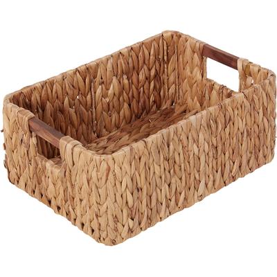 Organizer HOME AFFAIRE "Flechtkorb", beige (natur), Geflecht Wasserhyazinthe, Aufbewahrungsboxen, Aufbewahrungskorb, (B/T/H): 39/27/16 cm