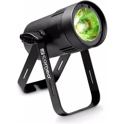Cameo Q-SPOT 15 RGBW Kompakter Spot (15 W, LED), Scheinwerfer, Schwarz, Weiss