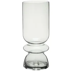 HOME STORY Vase   , grau , Glas , Maße (cm): B: 14,5 H: 36