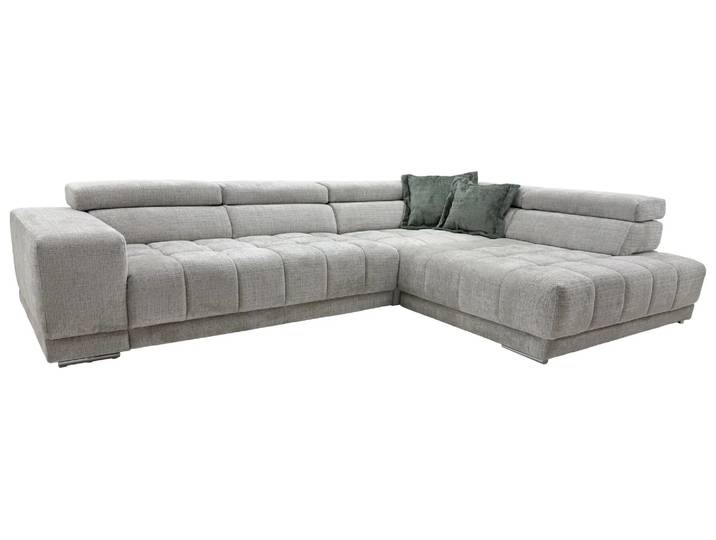 Ecksofa Selinda Polipol / Farbe: Stone