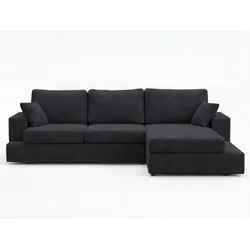 ECKSOFA Nesto Schwarz Rechts