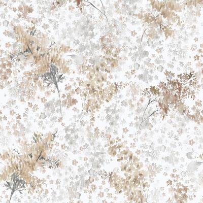 Galerie Wallcoverings Flora Soft Floral Foliage Vinyl on Non-woven Matte Wallpaper Roll