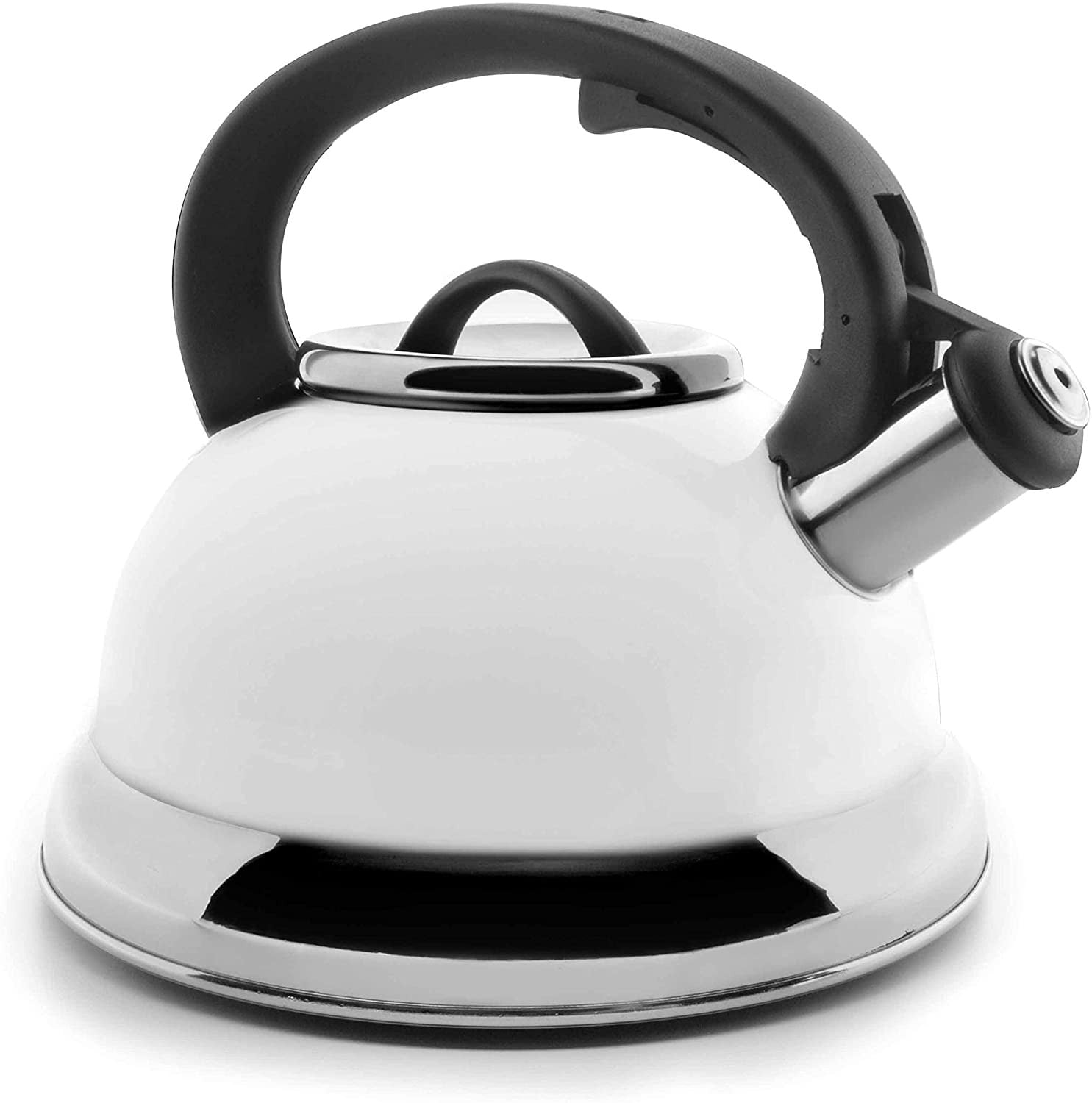 Lacor 68643 Roestvrijstalen Serveerschaal met Afneembaar Deksel, 2,5 liter, Wit/Zwart