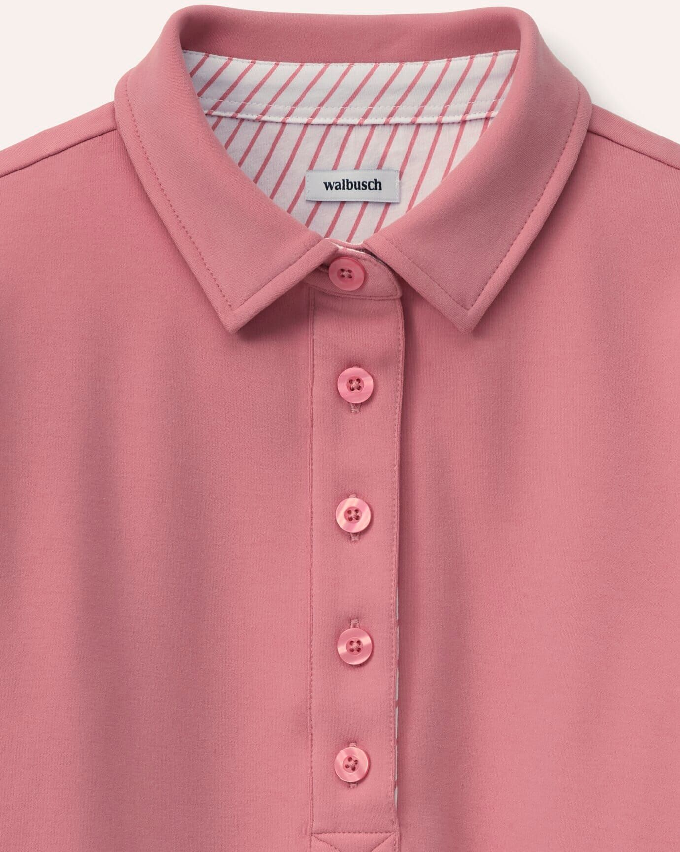 Walbusch Poloshirt aus Baumwolle, normale Größen, Farbe Rosa, 40, vielseitig kombinierbar pflegeleicht Damen