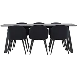 Ebuy24, Essgruppe, Essgruppe Malaga dunkel (MDF)