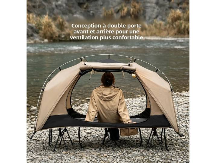 MOUNTAINHIKER 2026 Tente-lit de camping individuelle imperméable multi-usage pour le loisir, la randonnée et les voyages