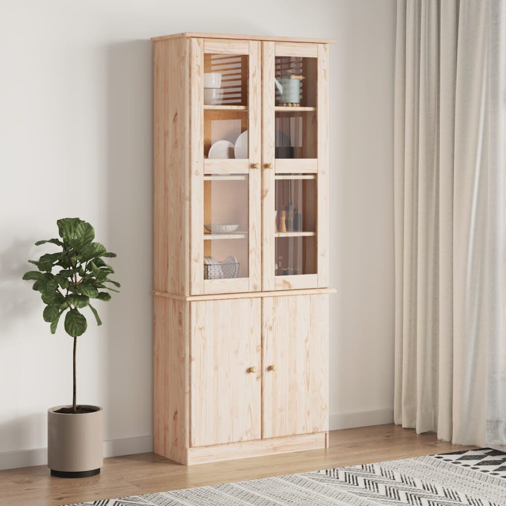 Latitude Run Aariona 77cm Solid Wood Sideboard Brown 186.5cm H X 77cm W X 35cm D