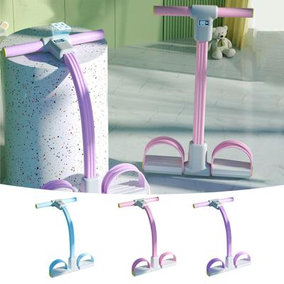 Multisell Products Hub Workout Pedal Puller, Fitness Pedal Resistance Band, LED Display Yoga Strap Tension Rope For Elastic Exercise blue