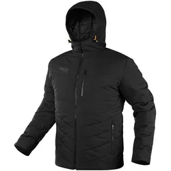 Topex,  Winter-Arbeitsjacke mit Kapuze schwarz, 100 % Polyester M (M)