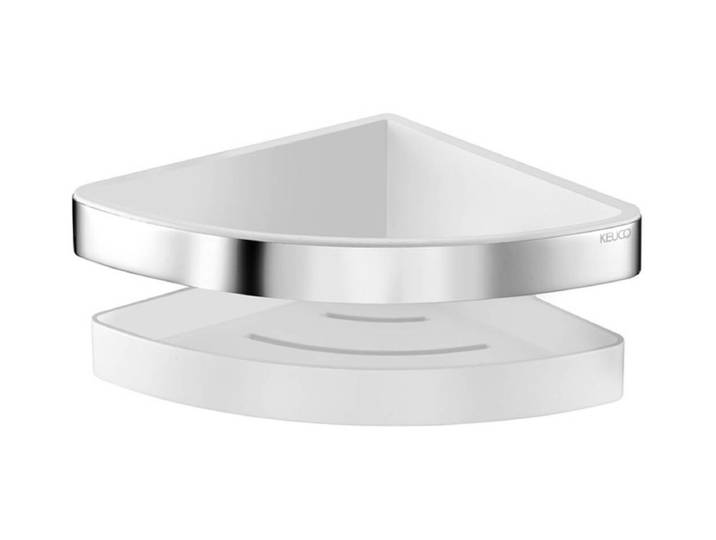 Keuco Collection Moll Eckduschkorb chrom/weiss