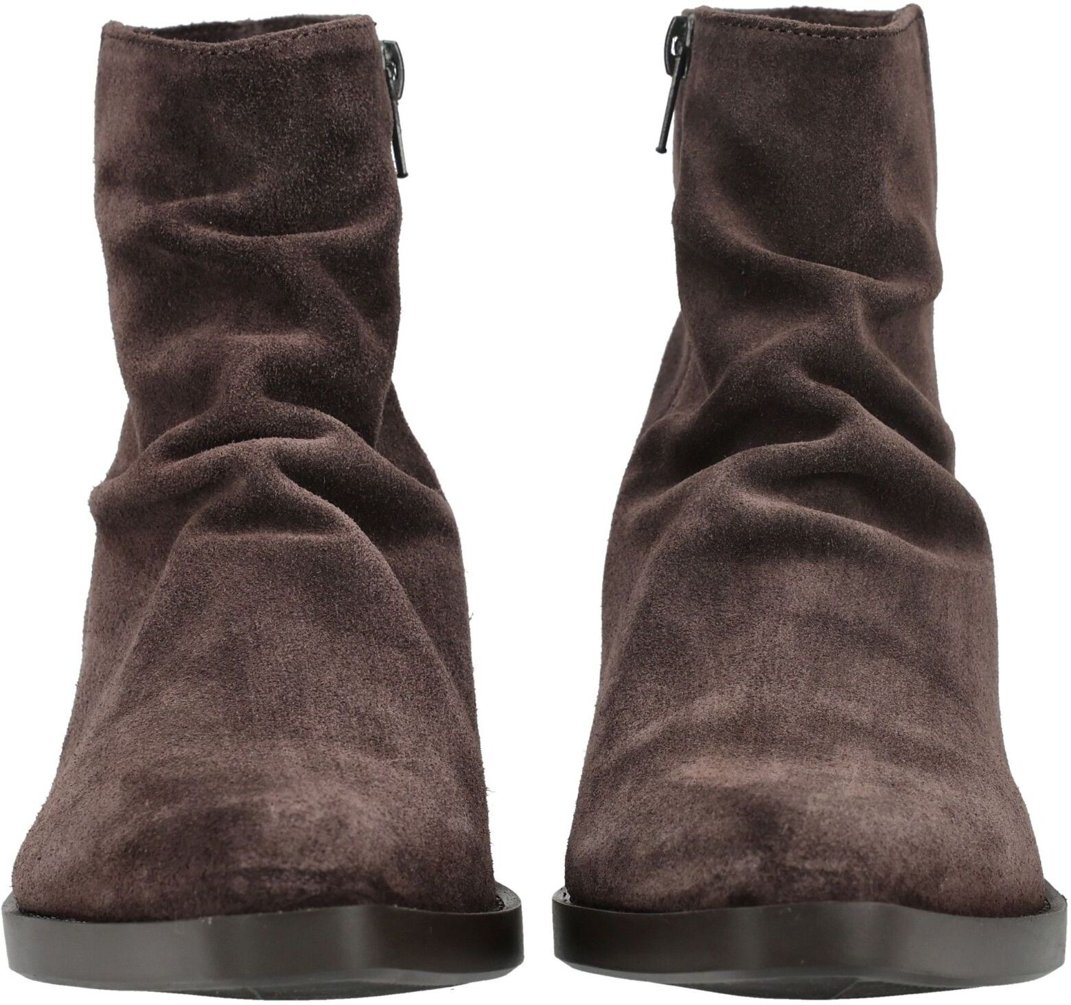 Stiefelette MARC O'POLO "Marc O'Polo Stiefelette Veloursleder", Damen, Gr. 40, Leder, kaffee, Veloursleder, Schuhe Stiefelette