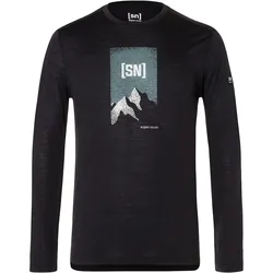 Super Natural, Herren, Sportshirt, 2 Pitch (M), Grau, Grün, Schwarz, M