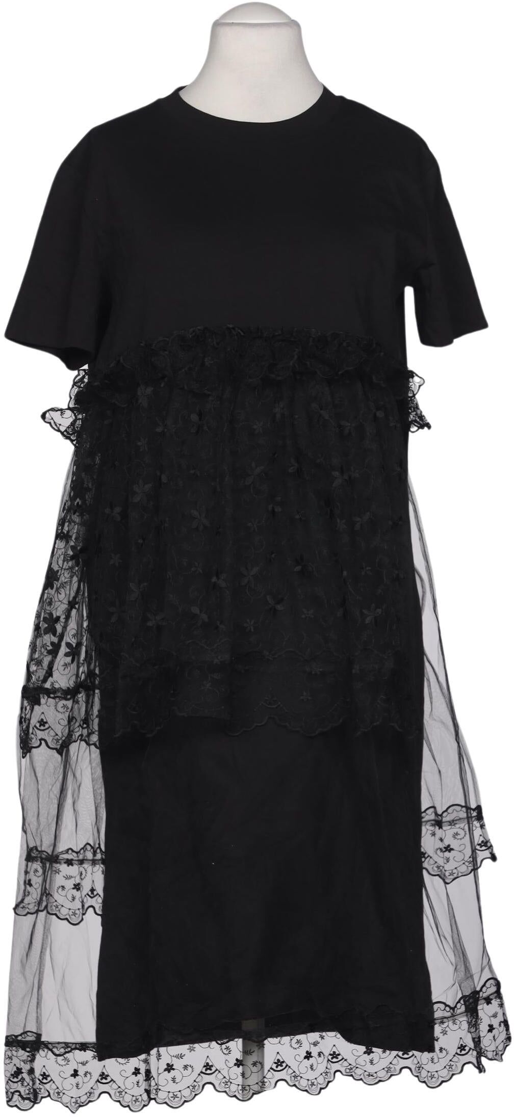 Simone Rocha x H&M Damen Kleid, Schwarz, Gr. M, Synthetik / Viskose / Baumwolle - Second Hand