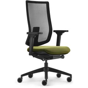 sedus Bürostuhl sedo pro Light 2, ap-896/013, schwarz / grün, Stoff / Netz, belastbar bis 130 kg