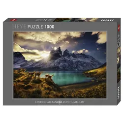 Heye Standardpuzzle 1000 Teile - Alexander von Humboldt - Guanacos