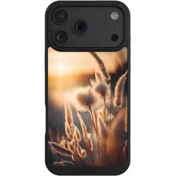 Nivocase Handyhülle für Apple iPhone 18 Pro Max Hülle NIVOpure Case Schwarz Natur Sonne Pampasgras (Apple iPhone 18 Pro Max), Smartphone Hülle, Schwarz