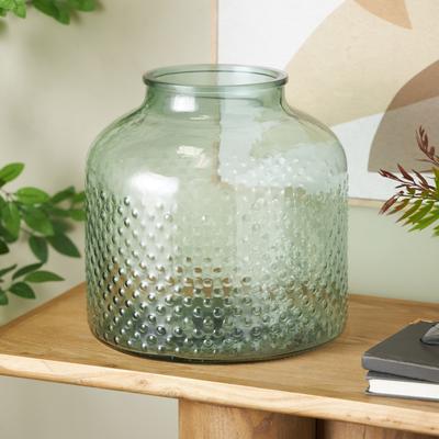 ARCILLA ELEMENTAL Green Glass Spotted Decorative Vase