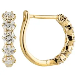 THOMAS & SOHN Lab Grown Brillanten ca.1,00ct Creolen Silber Palladio