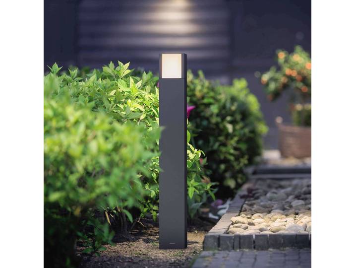 Philips LED Wegeleuchte Arbour, schwarz, Aluminium, Modern