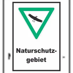 HB-Druck Naturschutzgebiet Schild A2 (420x594mm)