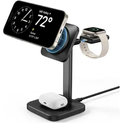 ESR HALOLOCK - 3in1 Charging Set (15 W), Wireless Charger, Schwarz