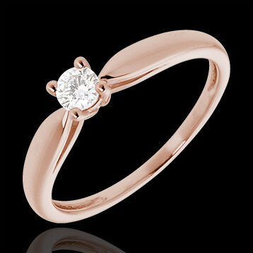 Edenly Zarter SolitÃ¤r in RosÃ©gold
