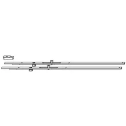 Maco, Drehkippbeschlag, SKB-Z Breitenteil-Set Gr. 2, 1iS, FFB 1051-1250 mm, silber (465739)