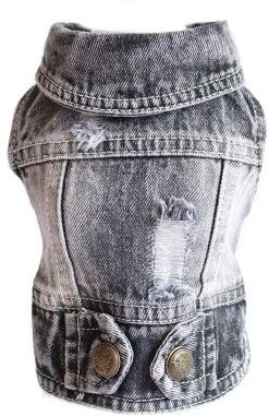 Pet Hub Denim Cowboy Pet Dog Coat   Small Dog Jeans Jacket & Vest   Puppy Outfits & Cat Clothes XS 6
